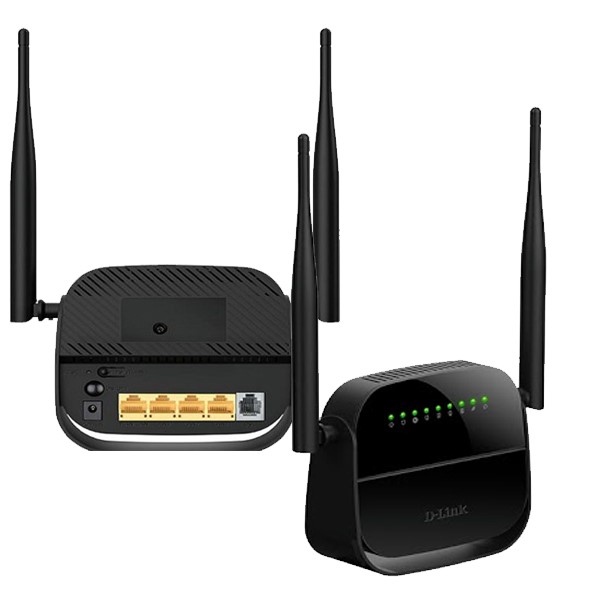 مودم روتر ADSL2 Plus بی‌سیم N300 دی-لینک مدل DSL-124 New